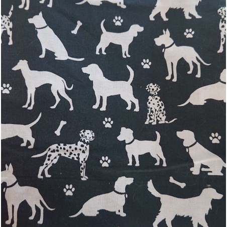Vide armoire - Chiens noirs et blancs