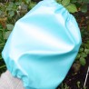 Snood Ciré bleu ciel métallisé