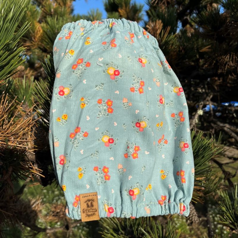 Snood Velours Fleurs