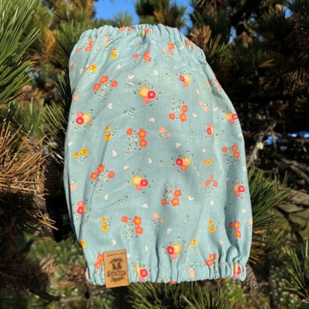 Snood Velours Fleurs