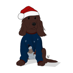 Boule à neige chien