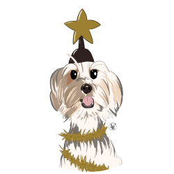 Boule à neige chien