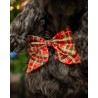 Ensemble Barrette et Noeud Tartan Noel