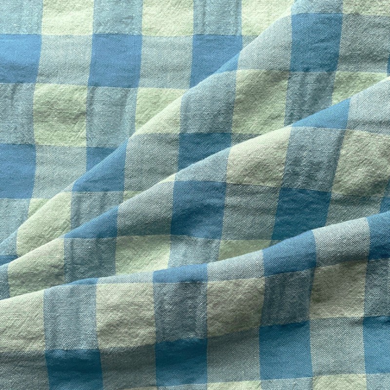 Snood Vichy Bleu & Vert