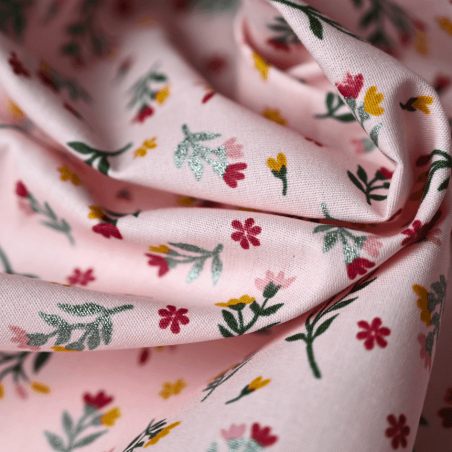 Snood Branches Pailletées Rose