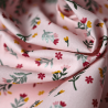 Snood Branches Pailletées Rose