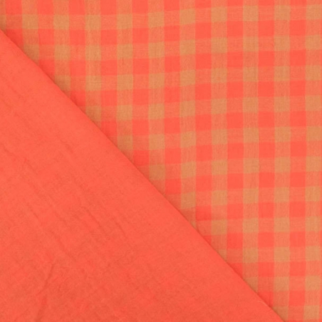 Snood Gaze Vichy Camel & Orange