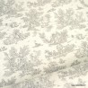 Snood Toile de Jouy Gris