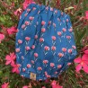 Snood Fleurs Pétrole *