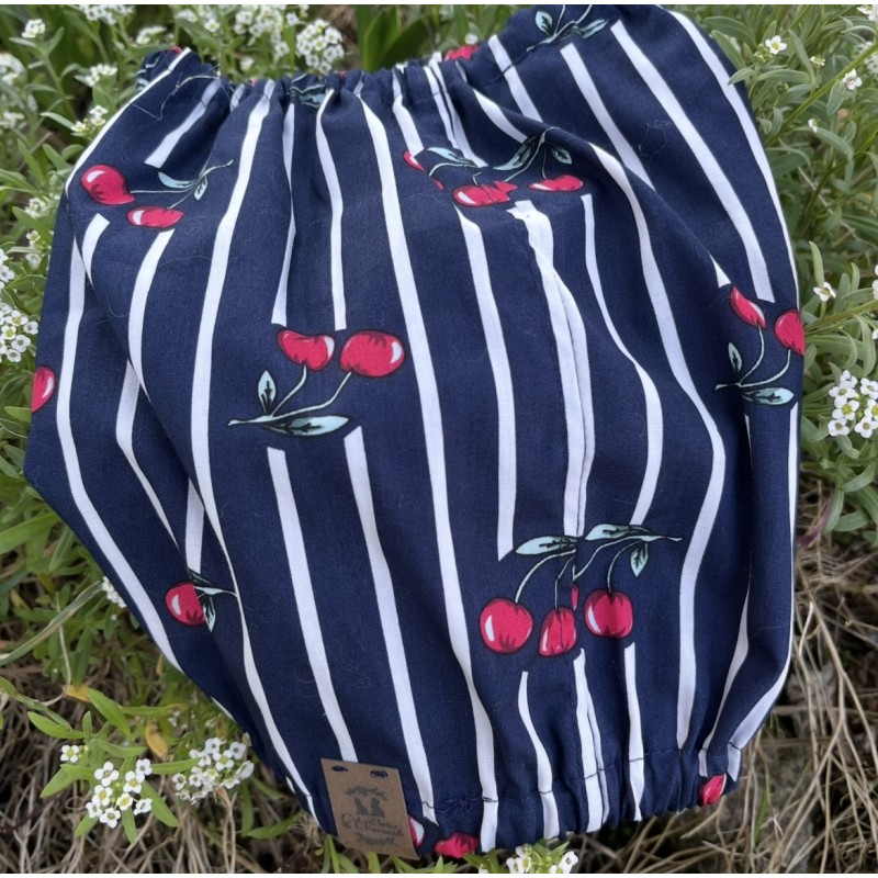 Snood marinière cerises *