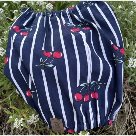 Snood marinière cerises *