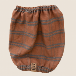 Snood Tartan Marron & Gris