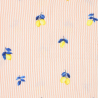 Snood pour chien en coton rayé avec citrons