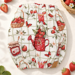 Snood coton pour chien - design unique fraises