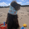 Snood coton pour chien - design unique cocker à la plage
