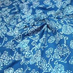 Snood coton pour chien - bleu indigo