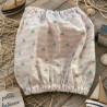 Snood coton pour chien - marinière rose