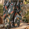 Snood Plumes d’automne kaki imperméable