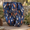 Snood Plumes d’automne bleu coton